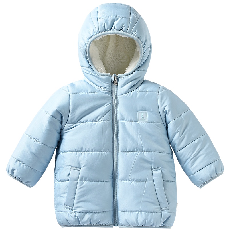 童泰19秋冬新款婴儿连帽外套1-4岁宝宝外出上衣婴儿连帽外出棉服