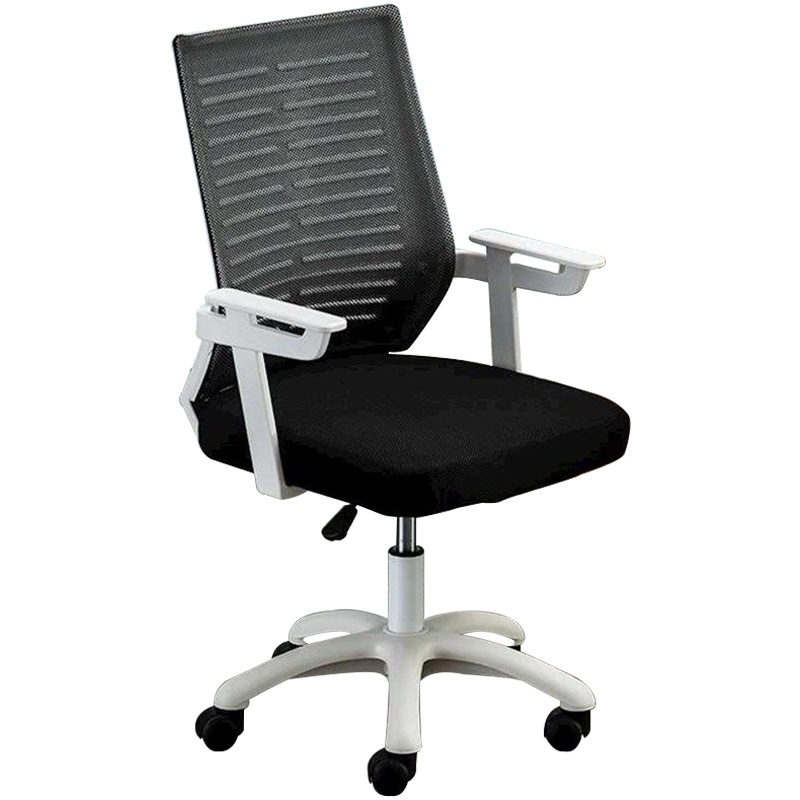 创世人 办公家具电脑椅家用舒适会客椅带轮旋转职员公司升降收银台靠背座椅前台椅办公椅