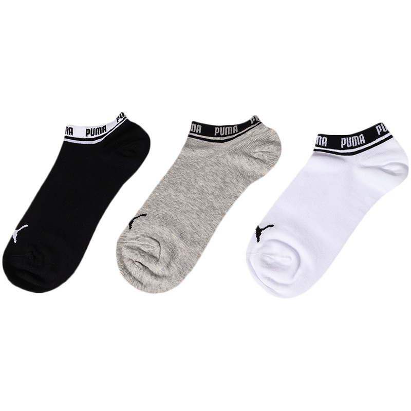 PUMA彪马男袜女袜运动袜休闲内袜（三对装）907777