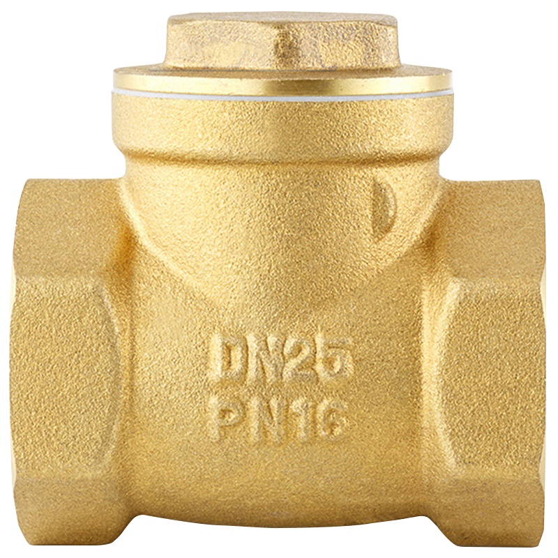 海斯迪克 gnjz-20 黄铜内螺纹止回阀 硬密封内丝隔膜 卧式旋启式手动逆止阀单向阀 DN25 1