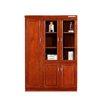 榭邦1507书柜办公家具文件柜储物柜木质资料柜油漆贴木皮储物柜 右三门书柜