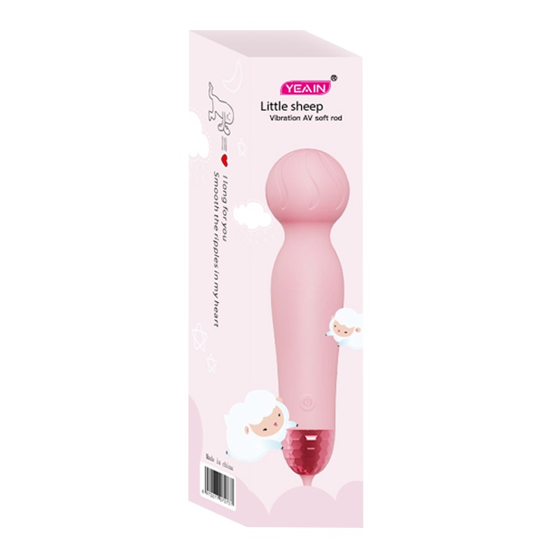 夜樱小绵羊女用振动棒 柔软硅胶按摩棒 10频AV棒 女性高潮自慰器 仿真假阴茎成人情趣性用品女性系列G点刺激震动棒