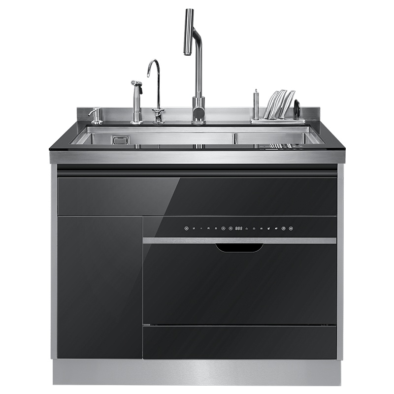 欧尼尔(OUNIER) LPX-902 集成水槽洗碗机 超声波清洗消毒烘干一体机一体柜