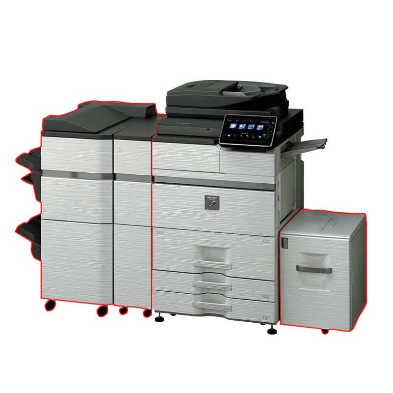 夏普(SHARP)MX-M7508N 激光机 复合机 复印机 高速企业型(标配:输稿器+四层纸盒)