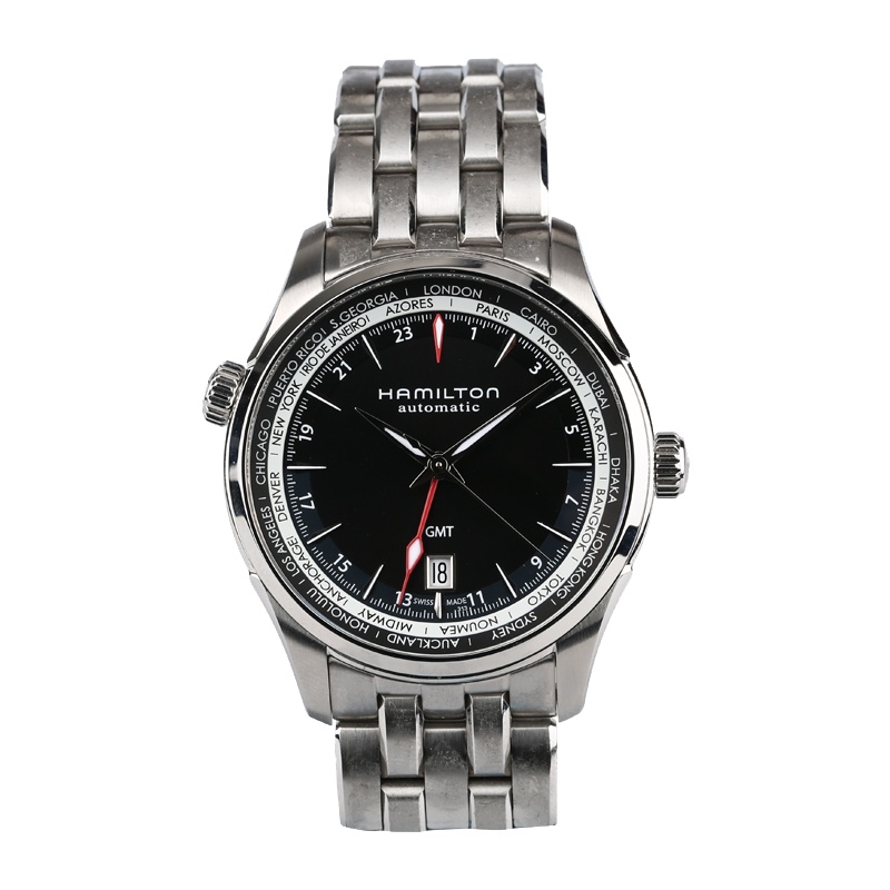 汉米尔顿(Hamilton)瑞士手表爵士系列钢带自动机械男士手表H32695131