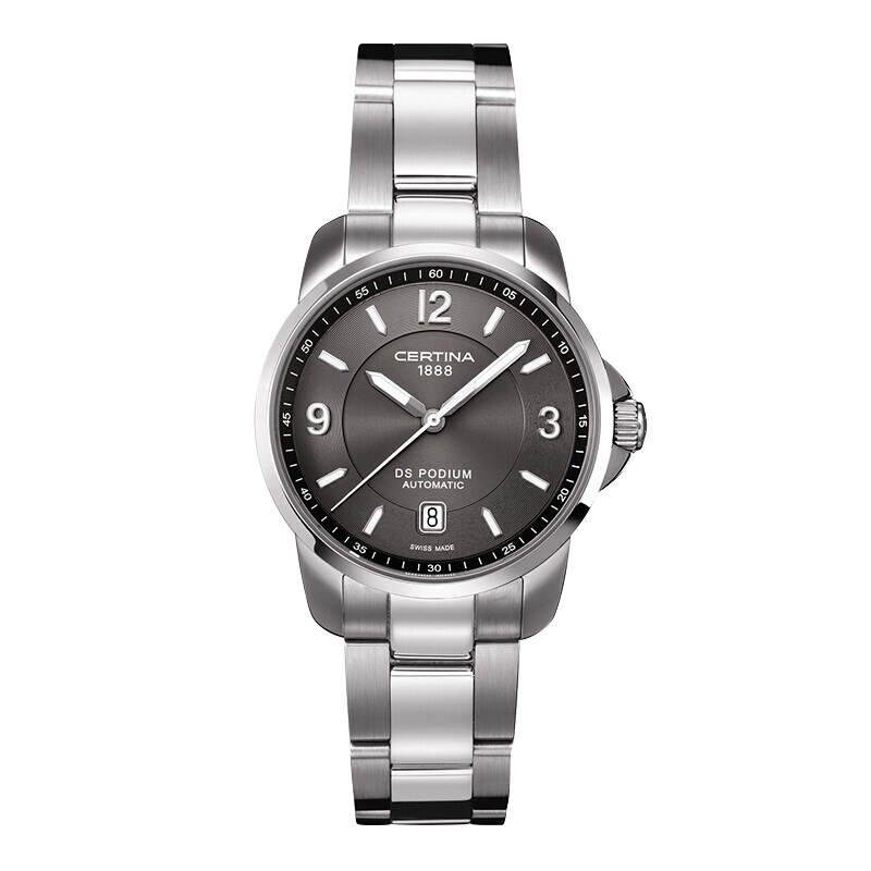 雪铁纳(CERTINA)瑞士手表 冠军系列 自动机械男士腕表 38mm盘钢带 C001.407.11.087.00