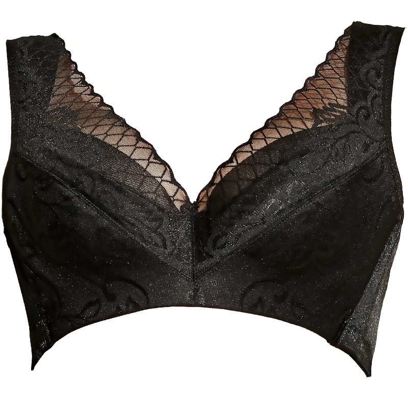 曲慕QuMu 侧收大码内衣薄杯文胸聚拢舒适调整型宽肩带胸罩QM7635