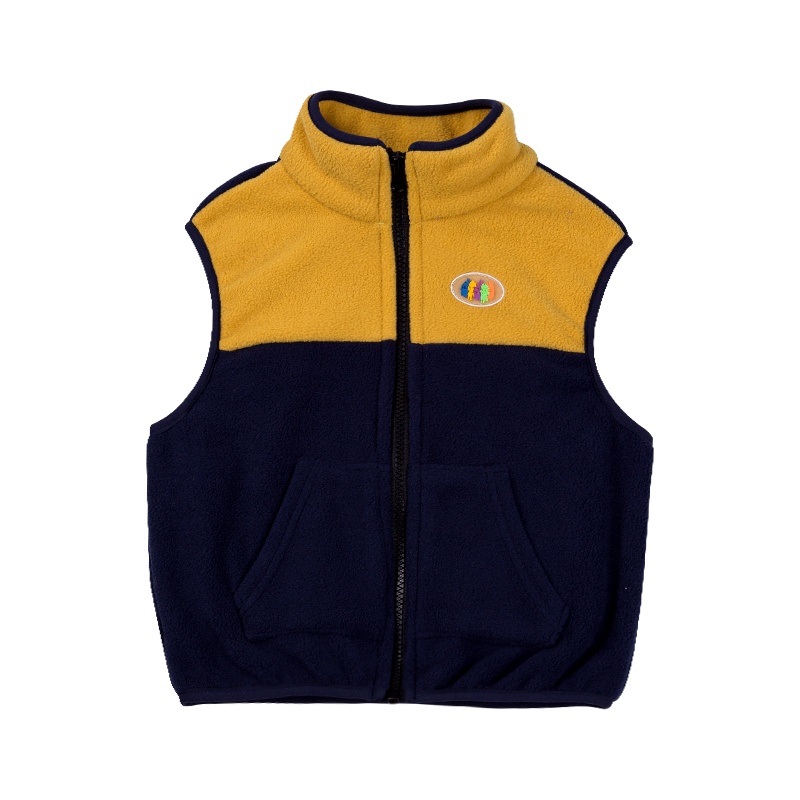 龙之涵(LONGZHIHAN)儿童摇粒绒马甲秋冬季保暖背心亲子马甲外穿马甲