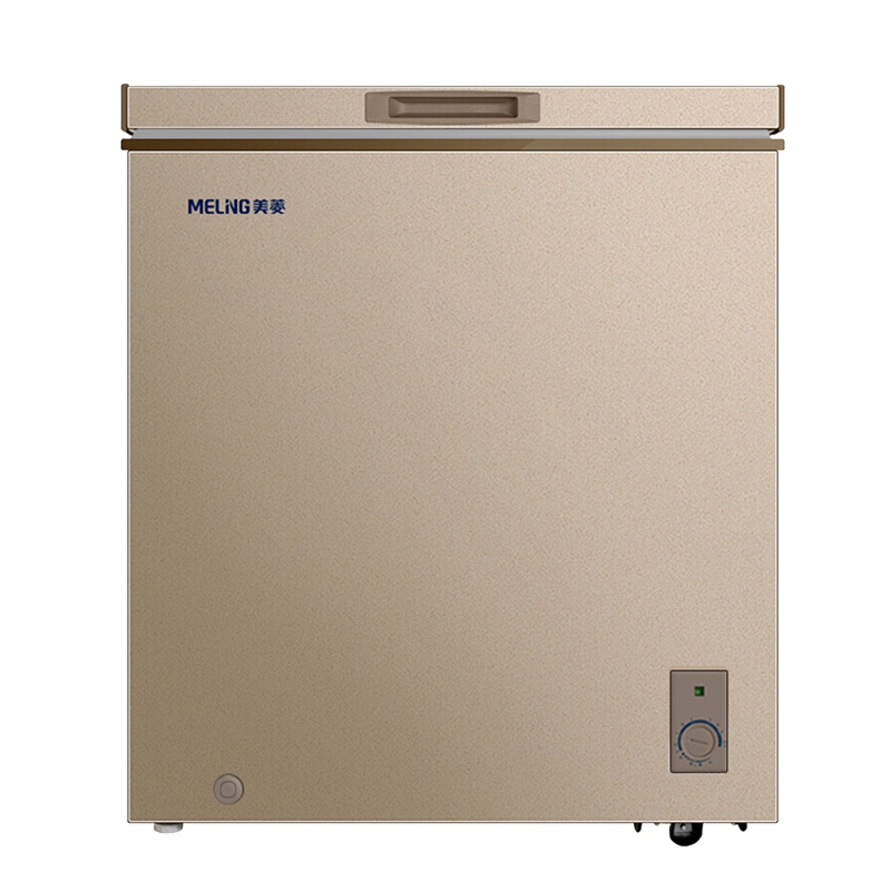 美菱(MELING)BC/BD-151DTY 151升单温冷柜 一机四用 冷藏冷冻转换冰柜 静音变温柜 一级能效 （金）
