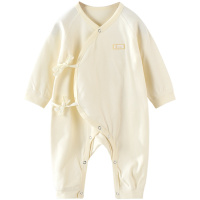 童泰四季款婴儿衣服0-3月新生儿纯棉偏开连体衣宝宝偏开哈衣