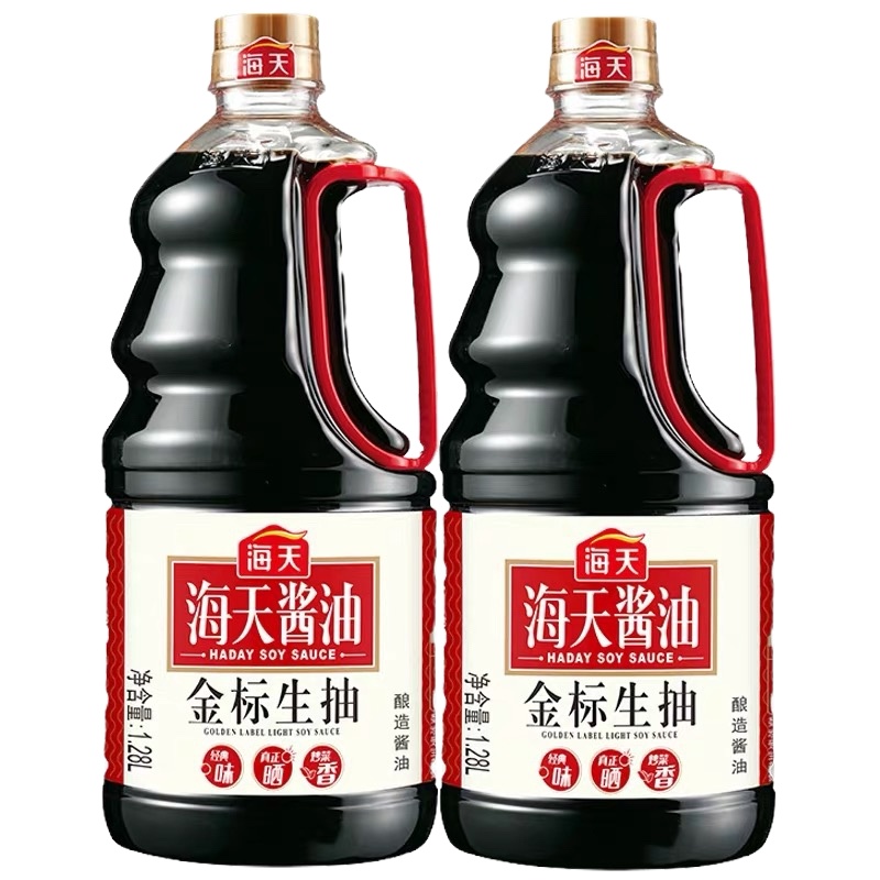 海天金标生抽双瓶装 1.28升×2