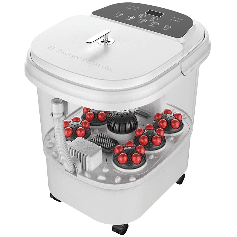 金正(NiNTAUS)足浴盆全自动太极滚轮按摩泡脚桶深桶过小腿加热恒温足浴器家用熏蒸水循环电动洗脚盆JZ-A06无线遥控