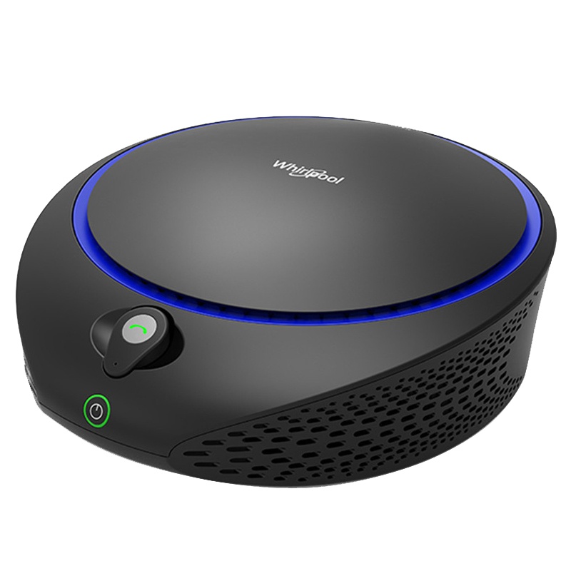 惠而浦(Whirlpool) 车载空气净化器汽车过滤杀菌 PM2.5颗粒物静音智能 除雾霾 除粉尘 祛除异味 灰色