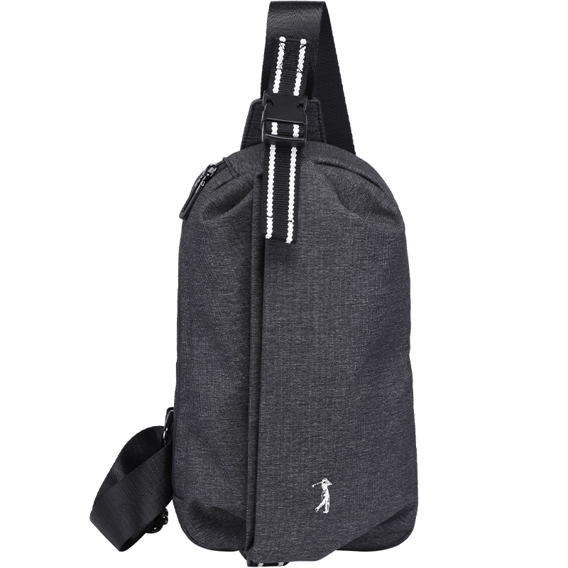 高尔夫GOLF防水轻便胸包时尚拼接斜挎包大容量便捷拉链前袋拼色肩带