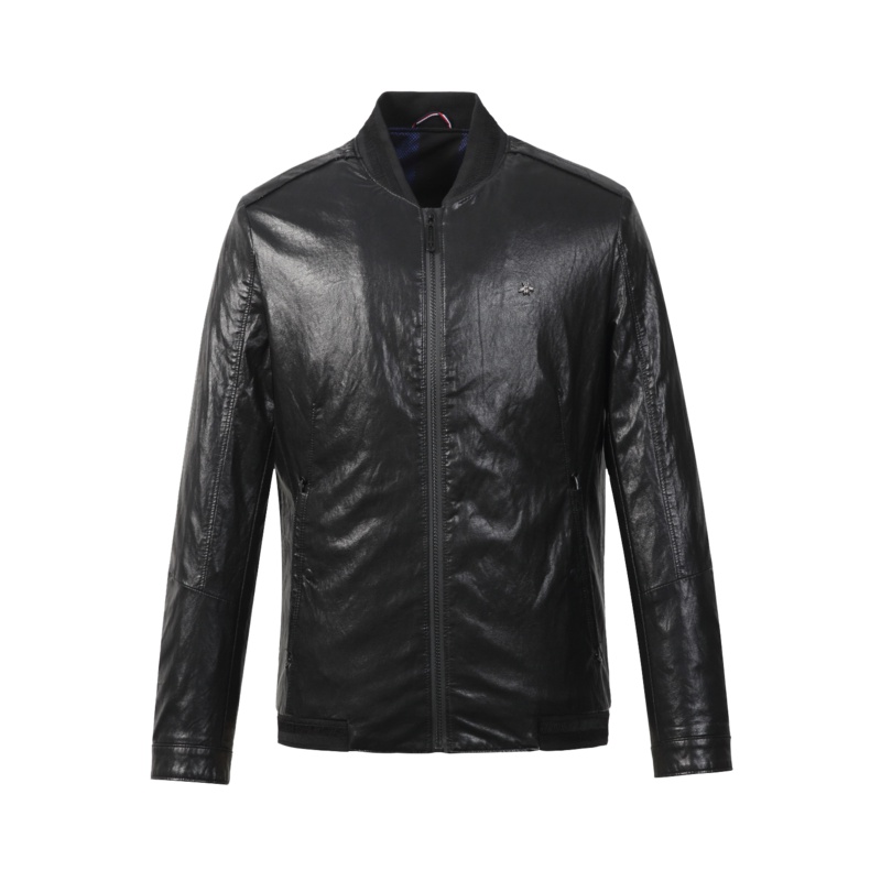 Artsdon/阿仕顿男装青年男士休闲皮衣秋季修身短款上衣外套PU皮夹克外套