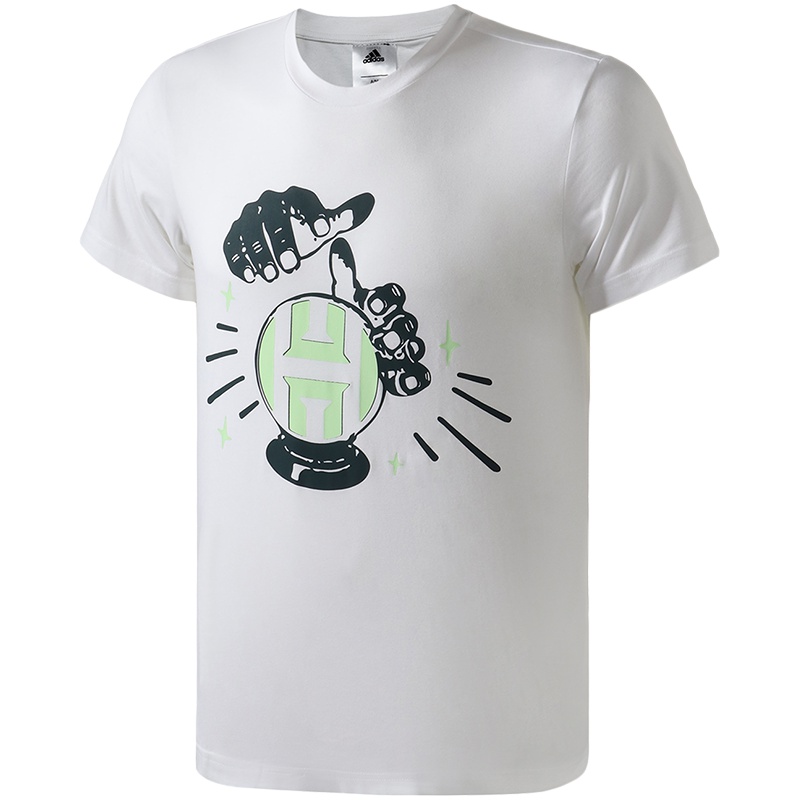 阿迪达斯男短袖T恤篮球文化休闲运动服DX6927