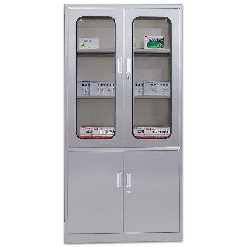 埔盾 不锈钢304资料柜档案柜201大器械文件柜办公柜