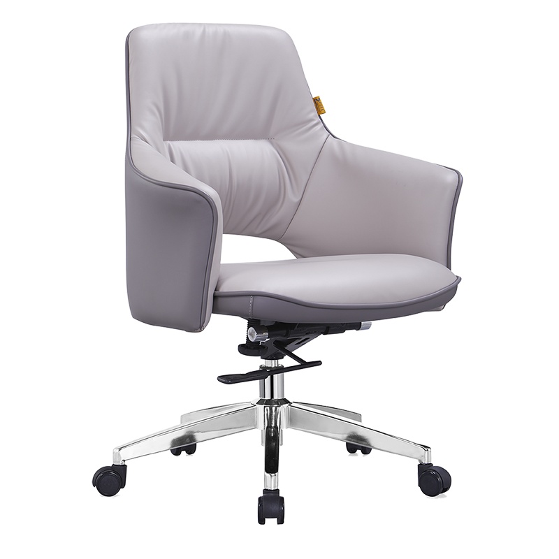 东港家具 S-8252B 电脑椅会议椅家用办公椅子人体工学椅升降转椅休闲会议椅座椅皮料颜色可定制