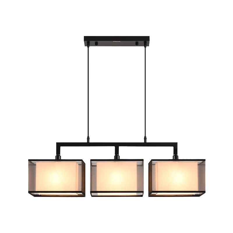 FSL 佛山照明 新中式创意个性吊灯三头餐厅灯简约吧台灯餐吊灯