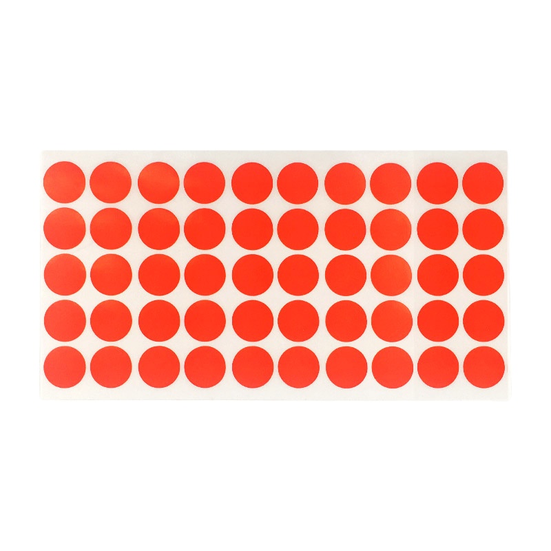 安赛瑞 彩色圆点不干胶标签贴纸 Φ20mm 2000贴 红色