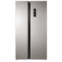 TCL 519升 宽薄纤薄 风冷无霜 对开门冰箱 节能低音 电脑控温 免除霜电冰箱家用(典雅银)BCD-519WEZ50