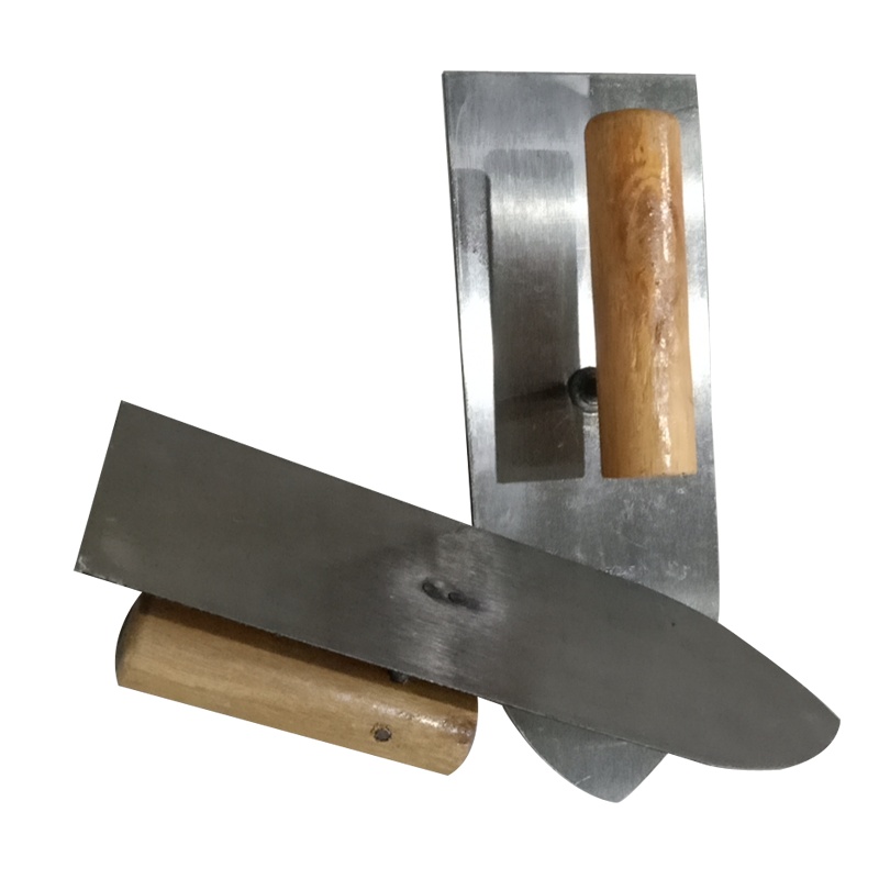 尖抹子 刮墙工具泥抹不锈钢抹子批刀推刀腻子刀灰刀 小号尖抹子 1个