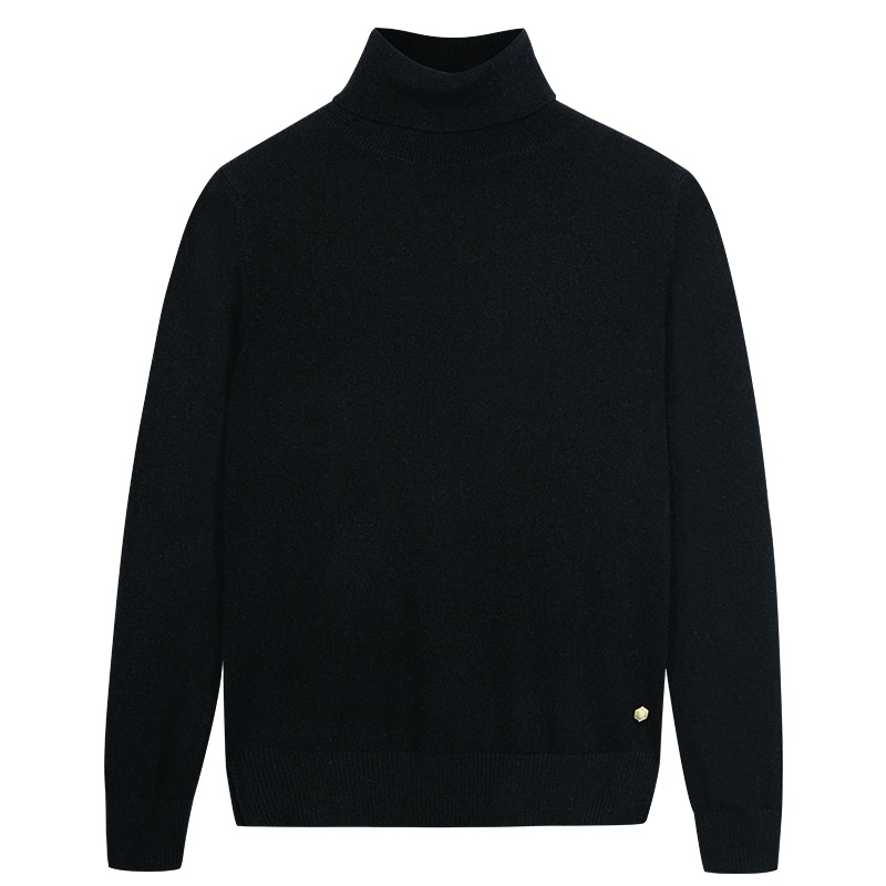 鄂尔多斯1980 20秋冬高领女简约羊绒针织衫