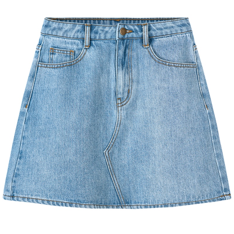 【满198减100预估价：64】森马高腰牛仔裙女半身裙女夏牛仔裙a字短裙半身裙夏季新款潮