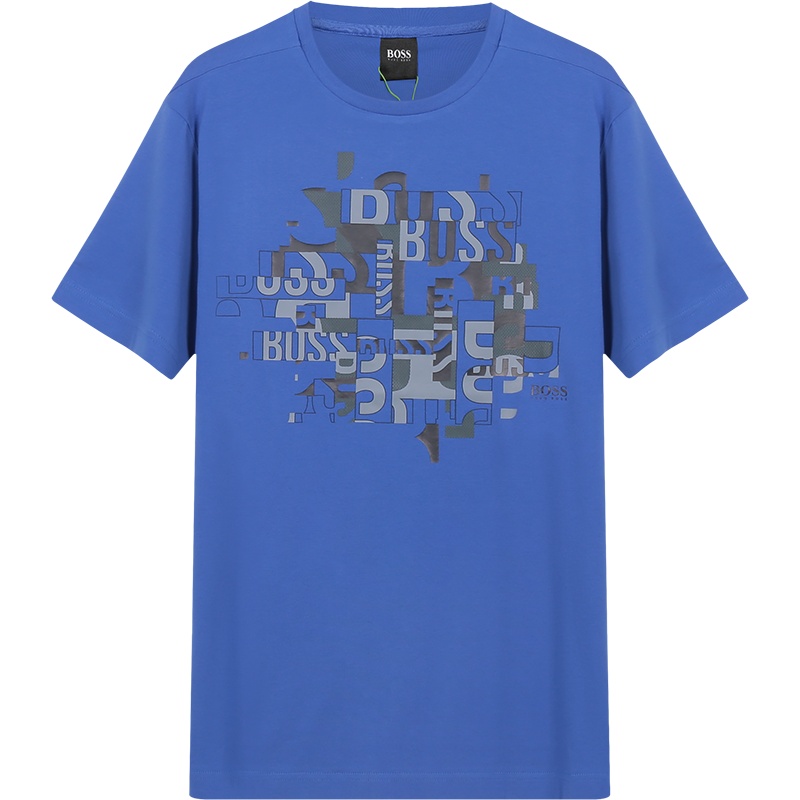 HUGO BOSS 雨果博斯 男士 棉质圆领短袖T恤 50443657