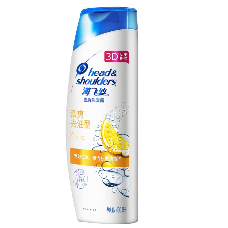 (DT)海飞丝 清爽去油型400ml 去屑洗发露(计价单位:瓶)