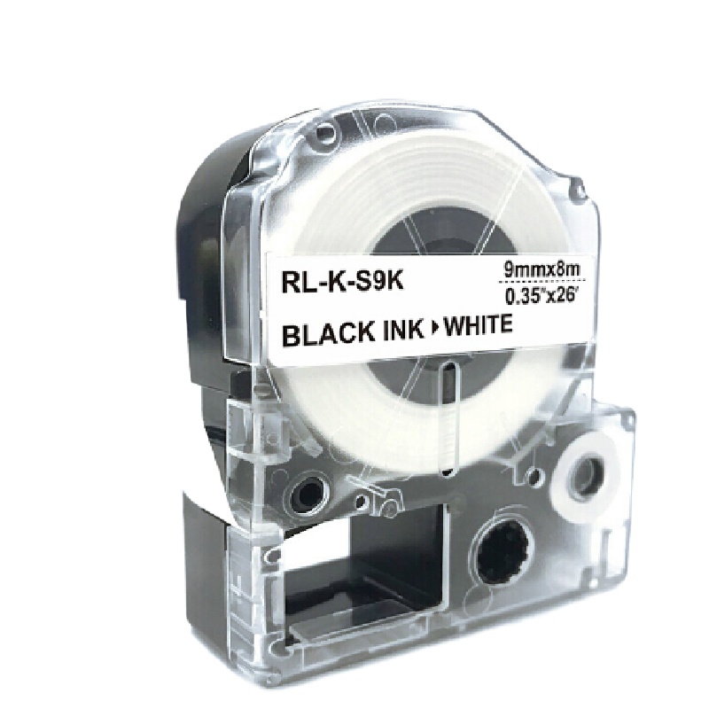 Offic 适用 锦宫SS9K标签色带(白底黑字/9mm)