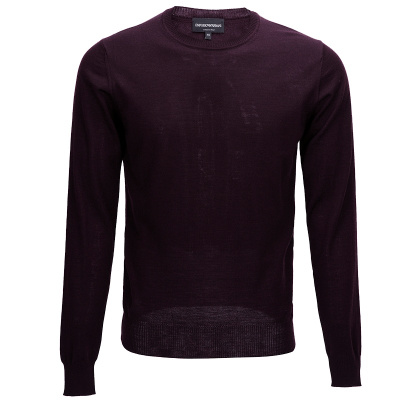 emporio armani 阿玛尼 男士羊毛圆领针织衫毛衣