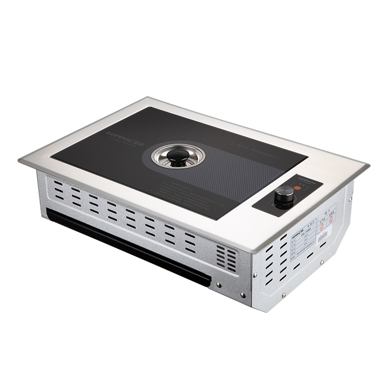 KOMPAC 安派 红外线方电烤炉 红外线烤炉 烤肉炉 韩式烤炉 无烟电烤炉 上排烟烤炉 加热管烤炉 1000W