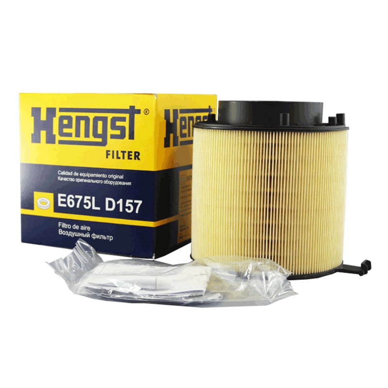 汉格斯特（hengst）空气滤清器.原配E675L D157适用于奥迪A4L A5 Q5 Q7
