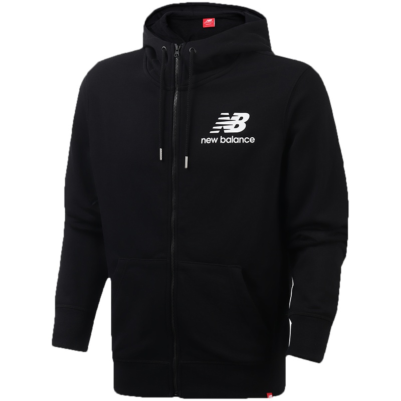New Balance男装外套连帽拉链开衫梭织休闲运动服AMJ91549
