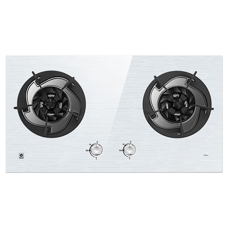 樱花(SAKURA)燃气灶一级能效节能4.5KW大尺寸灶台嵌两用双灶防爆钢化灶具JZY-YBG01液化气