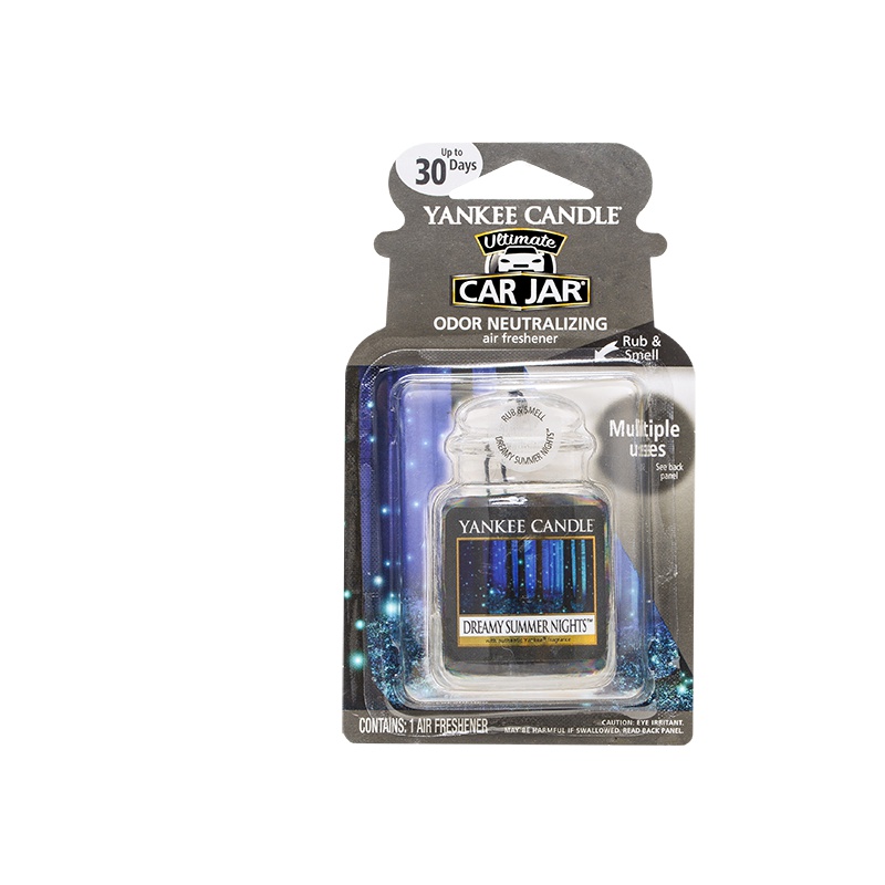 yankee candle扬基进口挂式车用香水香薰固体车载挂饰香氛汽车混合香调香膏芳香车卡 梦幻仲夏夜30g
