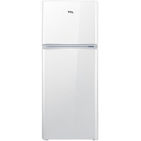 TCL 118升 LED照明 迷你节能 环保内胆 租房 小家用神器 双门冰箱 (芭蕾白)BCD-118KA9