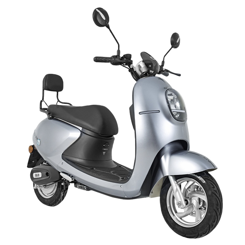 雅迪(yadea)电动车成人男女外卖踏板代步电动轻便摩托电瓶车 60V20A 米迪 高能版 金属钛灰