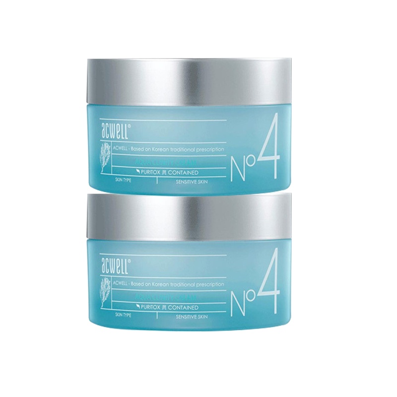 acwell艾珂薇N4面霜 n4面霜 补水保湿滋润 舒缓修护急救清爽 [李佳琦推荐]N4保湿水份霜50ml*2瓶装