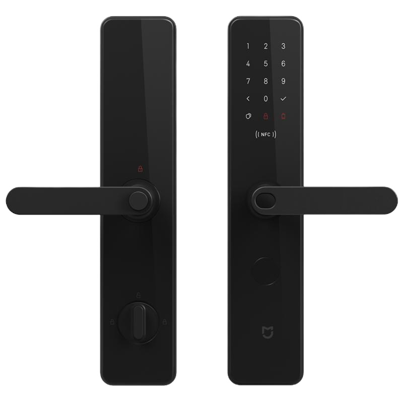 小米(MI)米家智能门锁 碳素黑 霸王锁体 家用防盗门 指纹锁密码锁 C级锁芯
