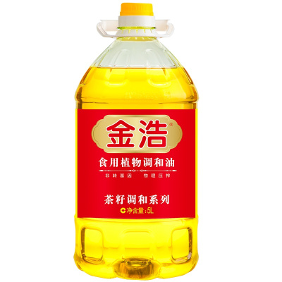 金浩茶籽食用调和油5L 茶籽纯香物理压榨桶装食用油
