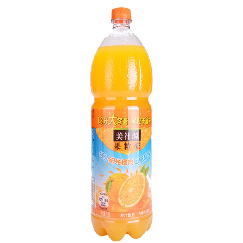 美汁源果粒橙橙 橙汁果汁饮料1.8L*6瓶整箱