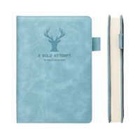 A5笔记本 180张 360面 80克黄道林纸 质感蜡感皮办公工作会议记录本-经典款