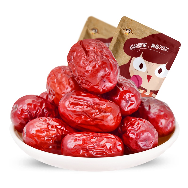 姚太太 蜜饯 灰枣袋装450g(休闲零食)