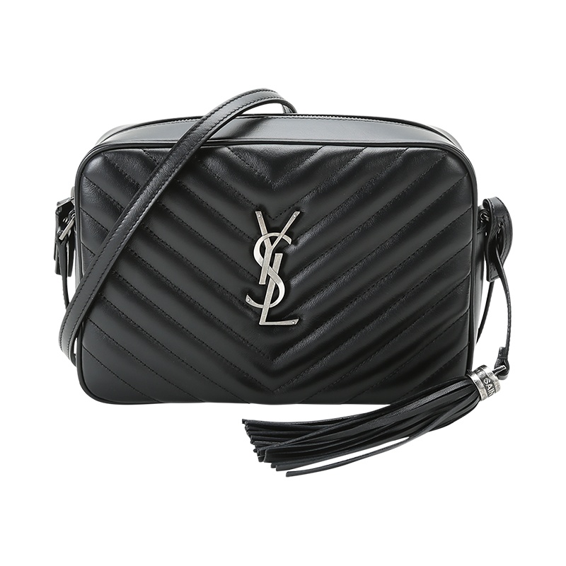 SAINT LAURENT 圣罗兰 女士皮革LOU绗缝仿古做旧单肩斜挎包相机包612544 DV704