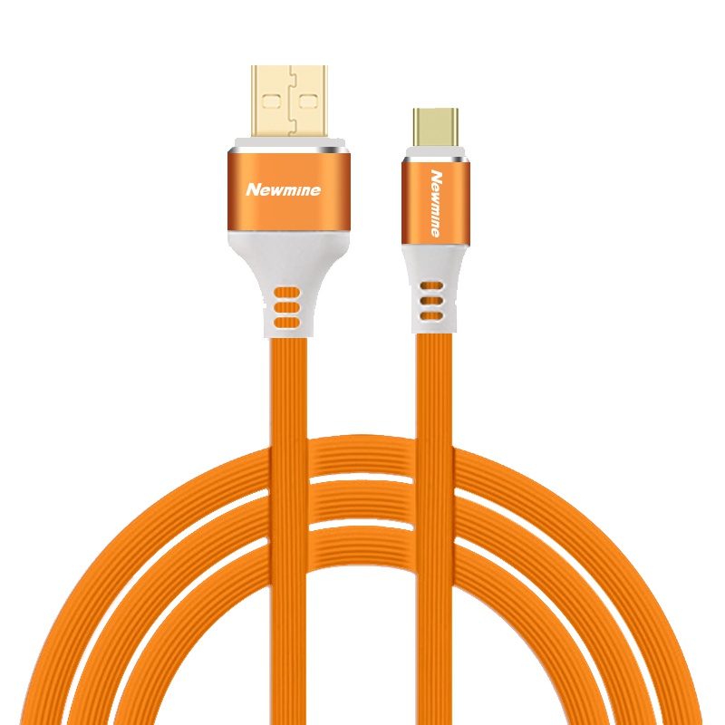 纽曼(Newmine)Type-C连接线 橙色 USB2.0 华为 OPPO vivo适用 线长1.0米 TPE材料