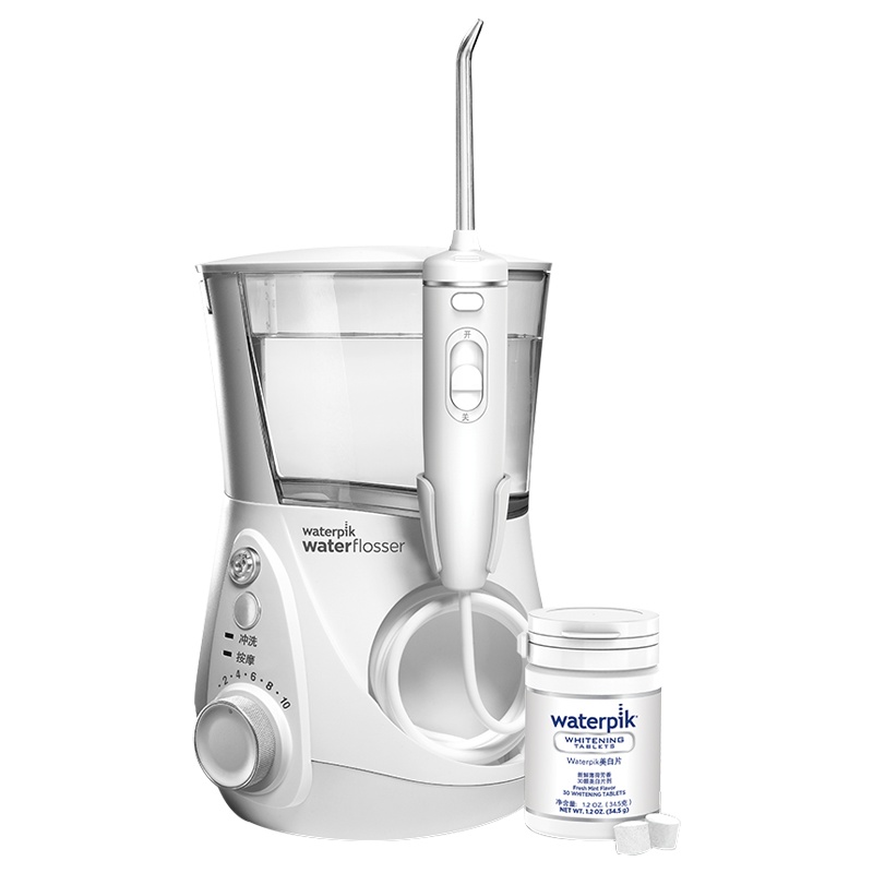 洁碧(Waterpik)冲牙器亮白去渍家用洗牙器水牙线去牙结石GT5-1珍珠白