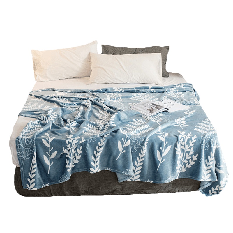 北极绒(Bejirog)家纺 法莱绒毛毯秋冬季纯色毯子加厚珊瑚绒毯保暖法兰绒面床单午睡其他盖毯宿舍学生被子其它