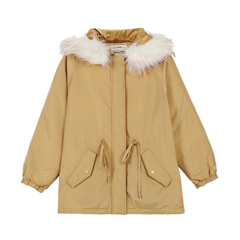 WHOAU 女连帽休闲棉服外套 WHJP94TA01